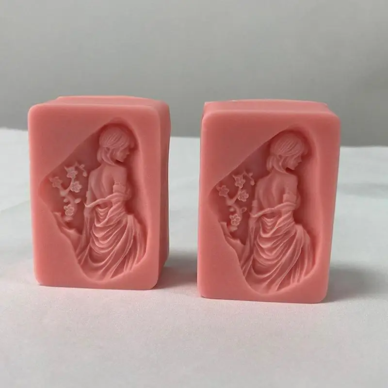 Girl Soap Molds For Soap Making Silicone Wax Making Molds Concrete Mould For Table Decorations Reusable Plaster Moulds Art Craft
