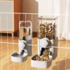 Automatic Pet Feeder Waterer Dog Cat Hanging Cage Bowl，Suitable for Small Puppy Cat Rabbit Food Container Dispenser Bowl 6
