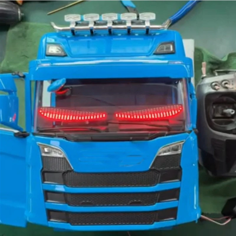 RC 770S LED Dämon Auge Dekoration Licht Scaleclub Für 1/14 Tamiya RC Lkw Anhänger Kipper Scania 770S 56368 56371 56379 DIY Teile – Detail 1
