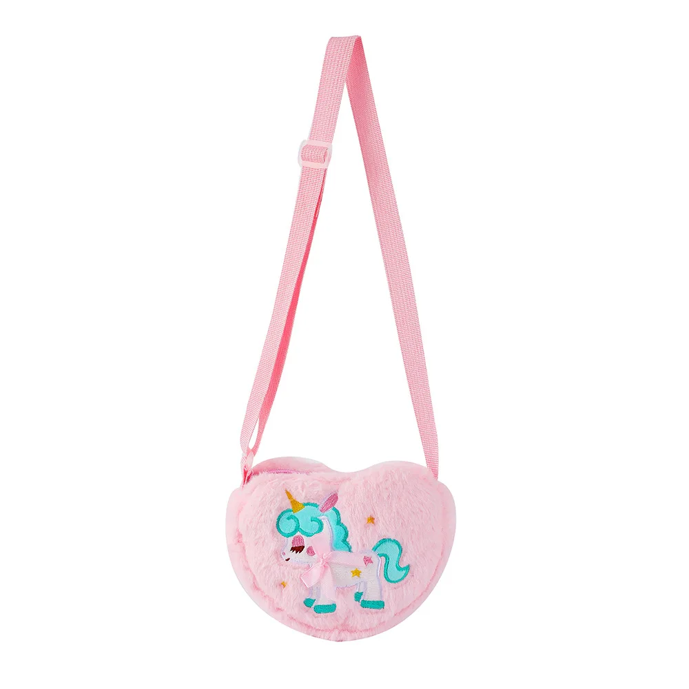 Girls Cute Tie Dye Unicorn Embroidered Messenger Bag, Colorful