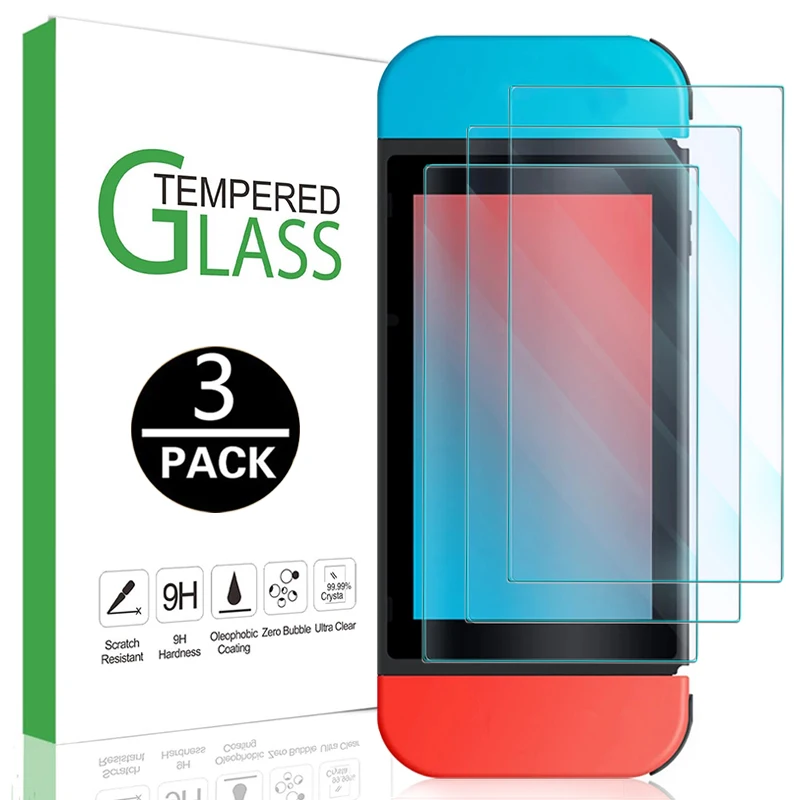 1/2/3Pcs Proteggi Schermo Per Switch /Switch Lite/Switch Oled Hd Vetro Temperato Trasparente Per Switch Lite Oled Screen Protector Film