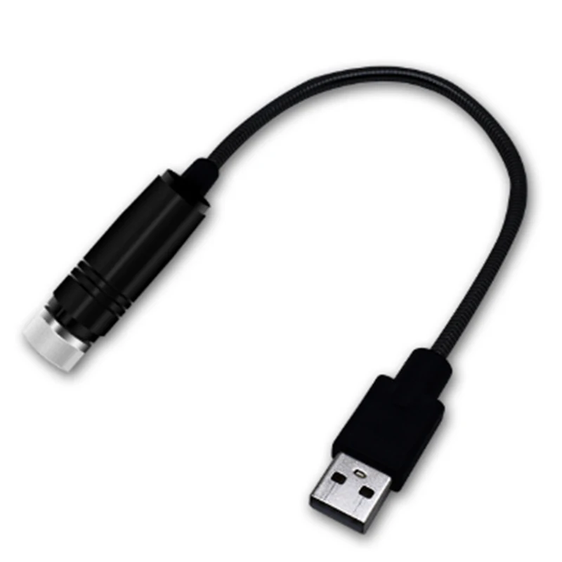 로맨틱 LED 별이 빛나는 하늘 야간 조명, 5V USB 전원, 갤럭시 스타 프로젝터 램프, 1 개