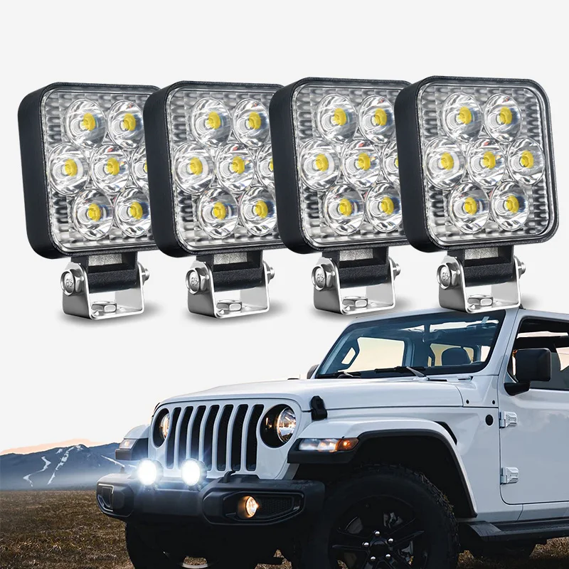 

Mini Model Dust Proof Working Light Spotlight Truck Off Road Tractor 12V 21w 7LED ABS+LED Accessories High Intensity