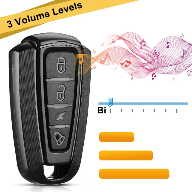 Elecpow Bicycle Alarm Wireless Remote Control 115dB Bike Motorcycle Anti Theft Alarm System Sensitivity Volume Adjustable 6