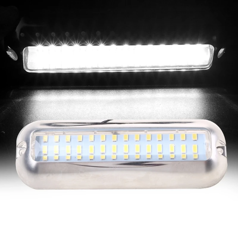 

Boat Navigation Light 80W 42 LED Underwater Pontoon Marine Boat Transom Light IP68 Waterproof LED Ship Beam Light