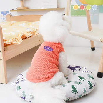 Hot Sale Summer Pet Dog Vests Sleeveless Colorful T Shirts Waffle Texture Clothes For Puppy Pet.jpg