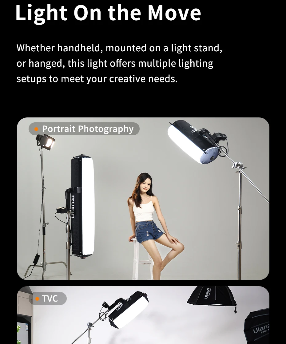 AL60 AL120 68W 136W Inflatable Air Tube Light APP Control LED Light 2700K-6500K