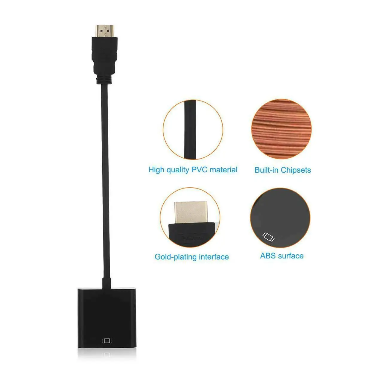 HDMI-ȣȯ -VGA - ̺ ȯ , PC  4K 3.0 