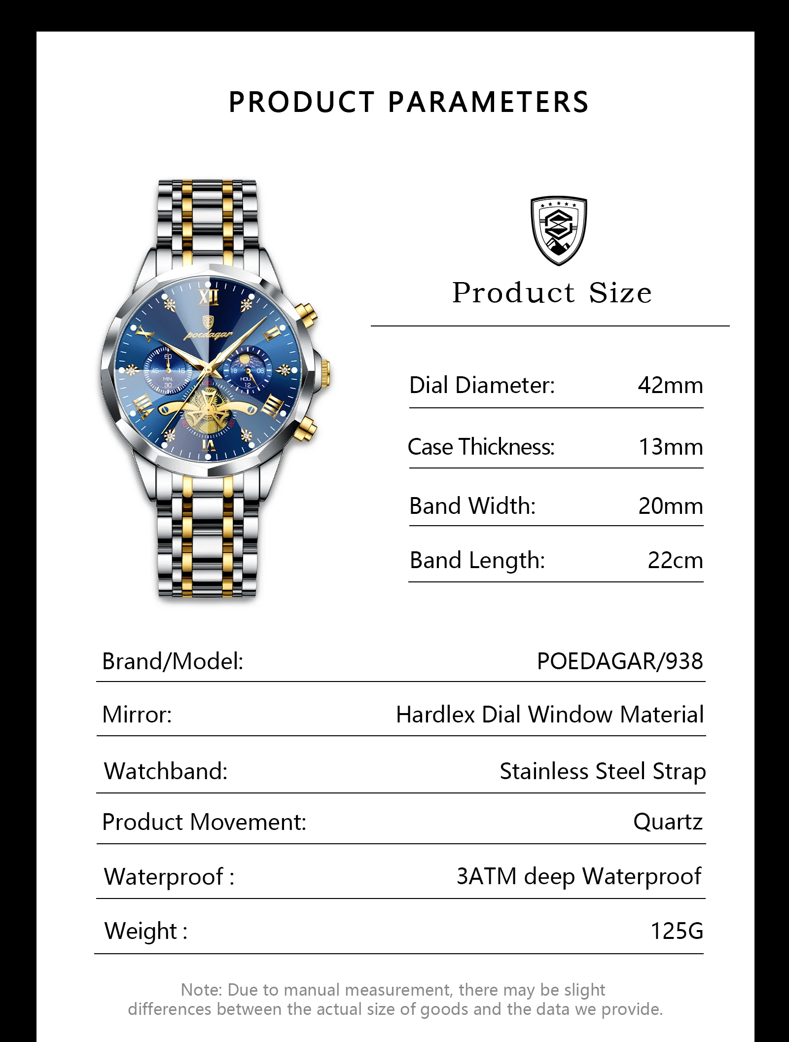 POEDAGAR Watch Detail 8