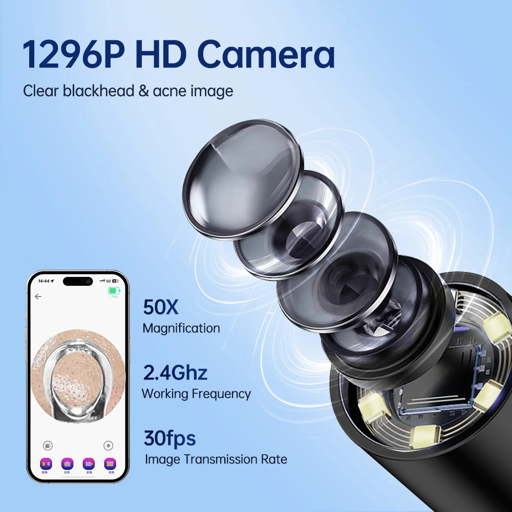 Electric Blackhead Remover Pore Cleaner with HD Camera
