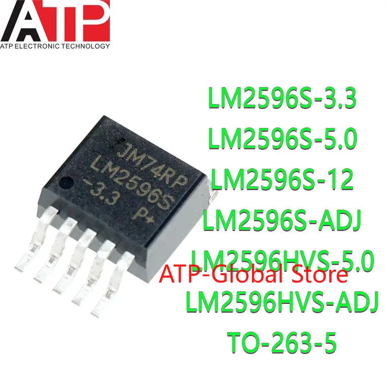 5 Pz/Lotto Lm2596S-Adj Lm2596S-5.0 Lm2596S-3.3 Lm2596Hvs-Adj Lm2596Hvs-5.0 Lm2596S-12 Lm2596S Lm2596Hvs Lm2596 To-263