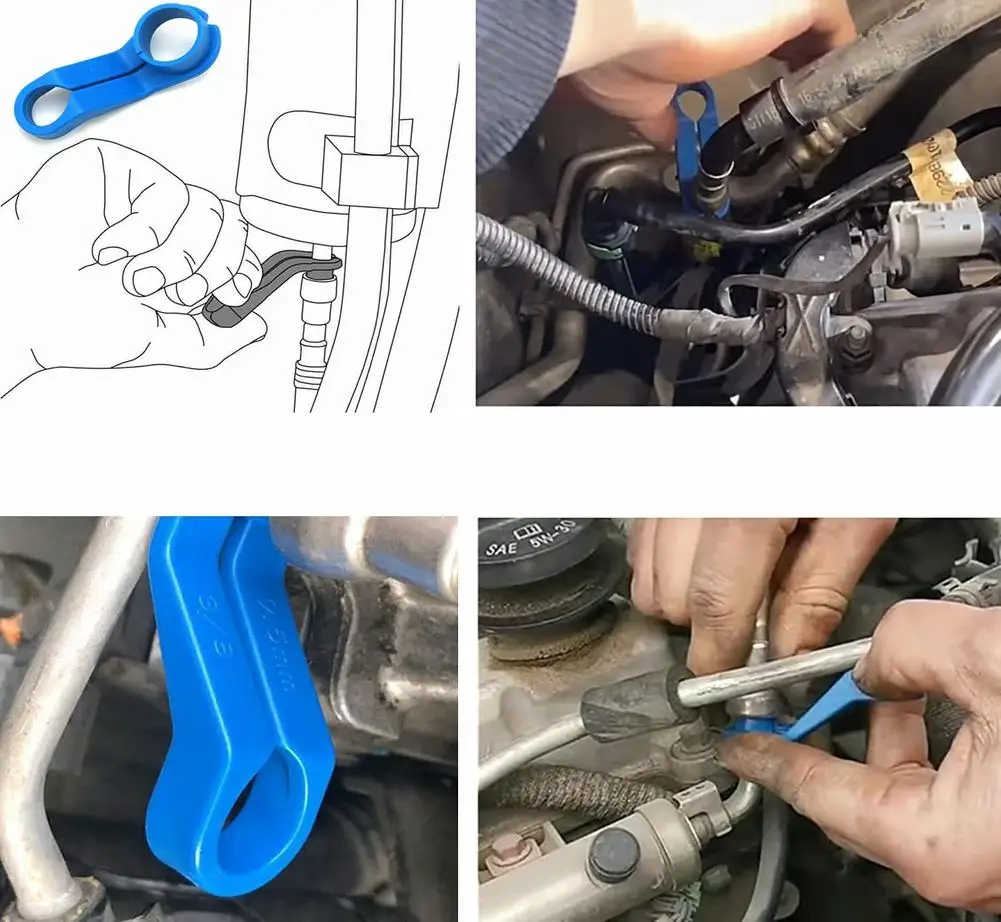 7pcs Car Air-conditioning Fuel Line Disconnect Tool Clip Transmission Oil Cooler Tube Removal Tool car repair tool hardware hand tools