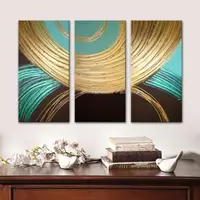 Mintura,3 Pcs/Set Handpainted Abstract linellae Oil Painting On Canvas,Wall Art Picture,Room Decor Poster,Modern Home Decoration 2
