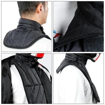 Winter Keeping Warm Neck Scarf Motorcyclist Rider Chest Neck Protector Windproof Warmer Scarf Bibs Motorcycle Thermal Collar 3