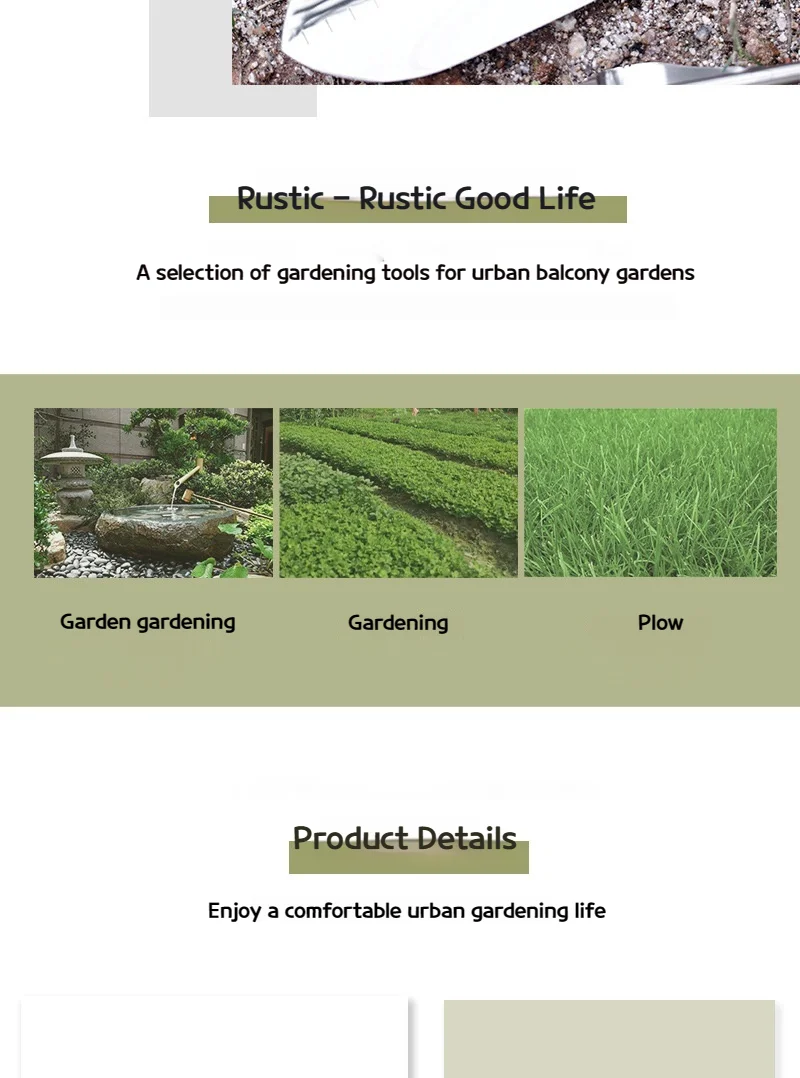 Description Picture 4 of item9 pcs high quality garden tool set with durable storage bag, heavy duty aluminum alloy tools, gardening tool set,gift for family