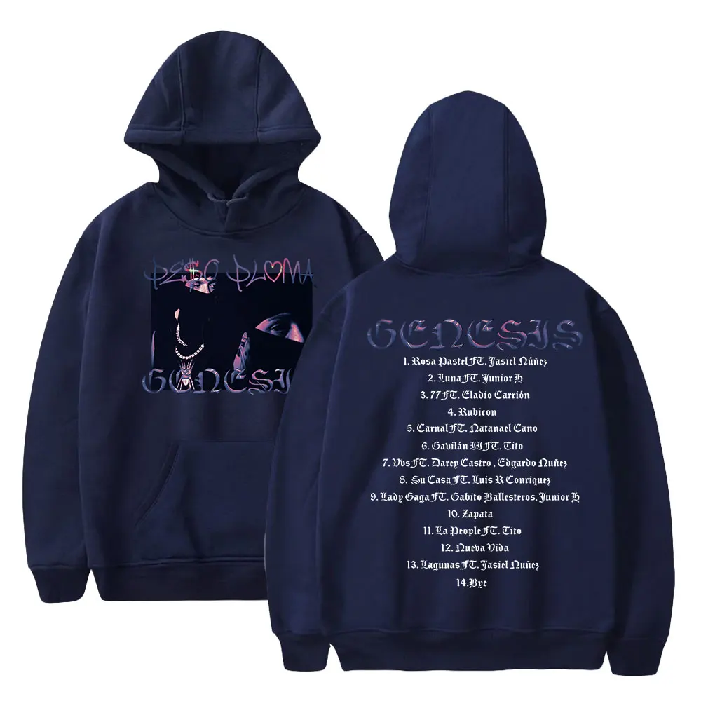 thumbnail image 1 of Sudadera con capucha de Peso Pluma, álbum GÉNESIS, rapero, mercancía estampada, unisex, moda, divertida, informal, estilo hip hop, 1 of 4