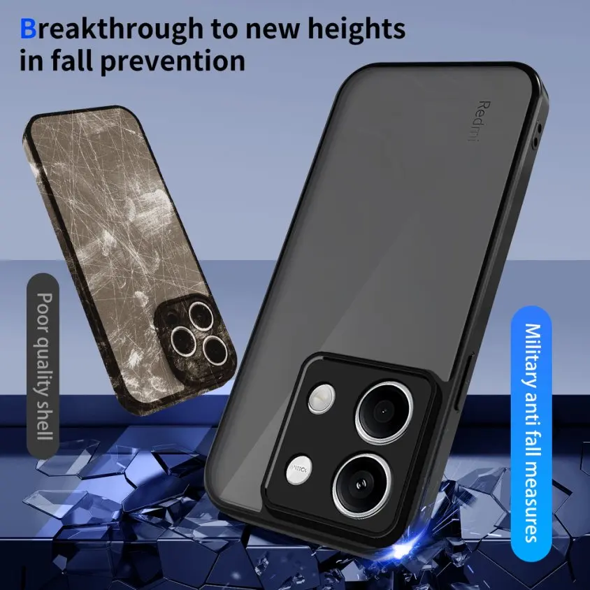Armor Matte Clear Shockproof Phone Case Cover
