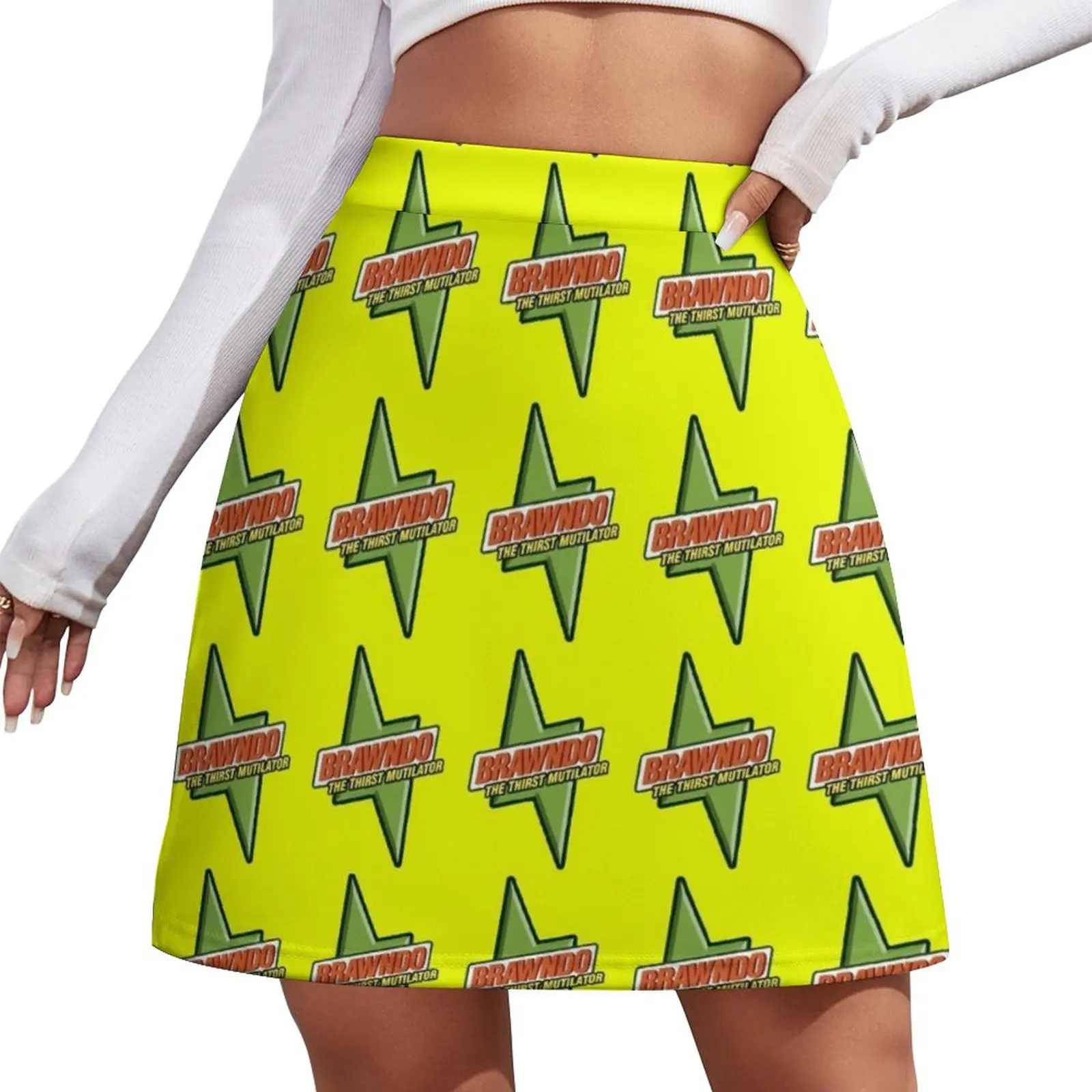 Brawndo Logo Mini Skirt sexy skirt Clothing Dresses Short skirts