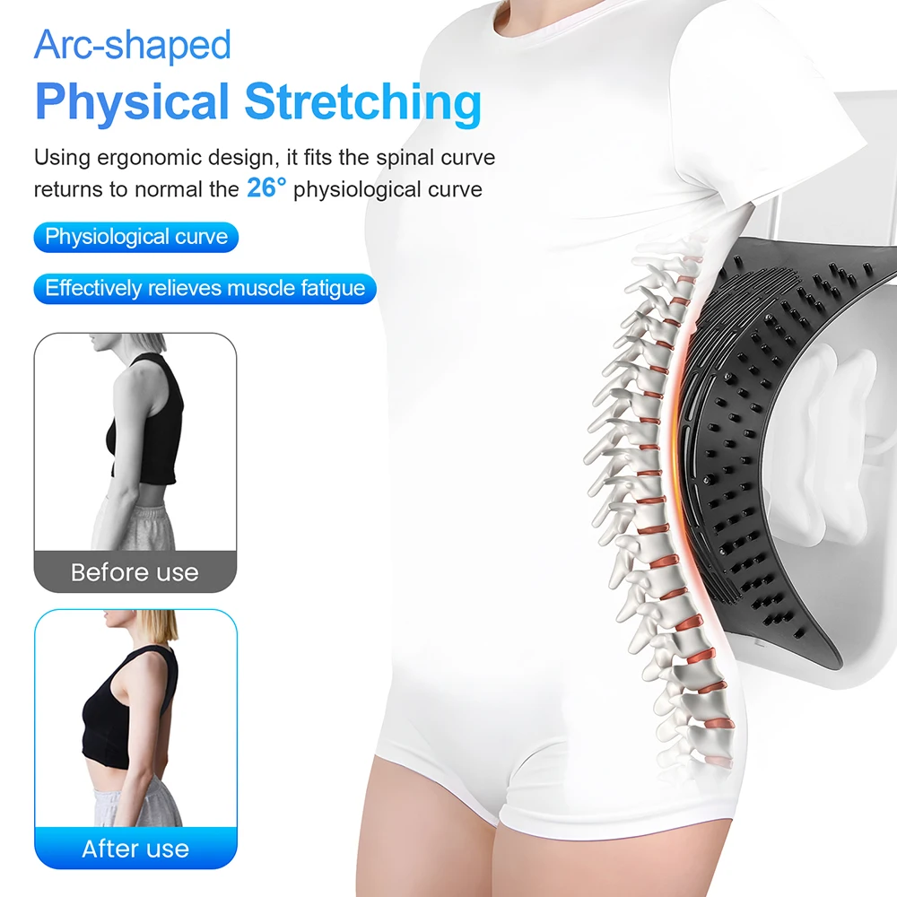 Lumbar Soothing Device To Relieve Pain Manual Or Electric Lumbar Stretcher Mat Yoga Fitness Pad Lumbar Vertebrae Back Corrector