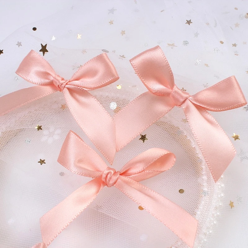 Free Shipping 600pcs/lot Red Gift Packaging Bow Gift Wrap Ribbon Bow With  Gold Twist Tie - Headwear - AliExpress