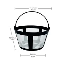 1~10PCS 1/Reusable Nylon Coffee Pot Filter Holder Mesh Basket Coffeeware Spoon Strainer Tea Brewer Home Kitchen Accessories 3