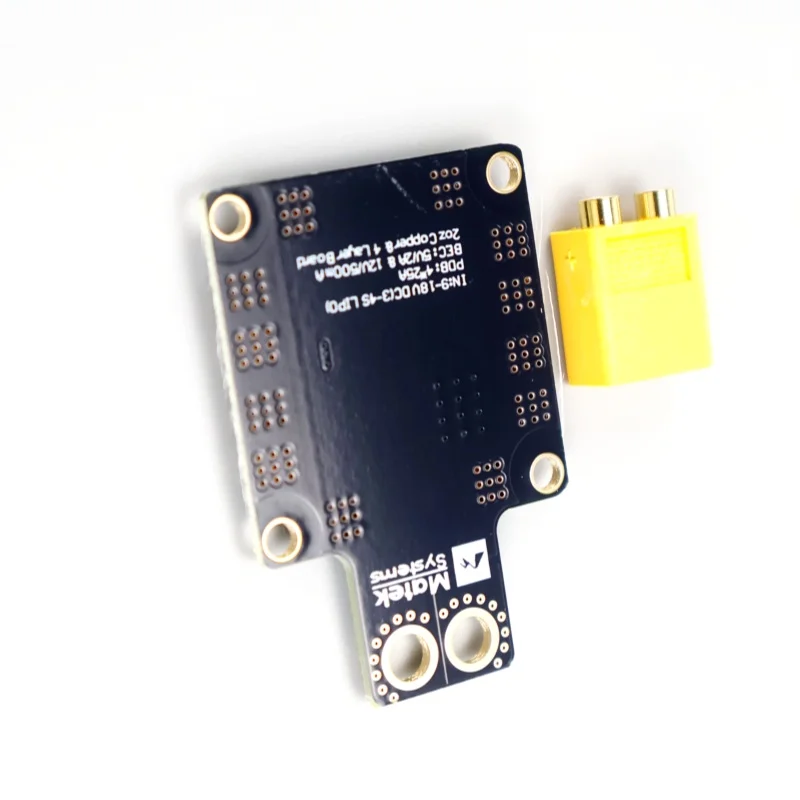 Matek Systems PDB XT60 avec BEC 5V et 12V, en cuivre 2oz, pour hélicoptère RC, quadricoptère FPV, multicoptère, drone, carte de distribution d'alimentation