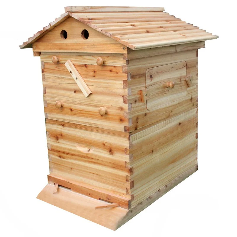 

Automatic Honey Bee Hive Wooden Bee Hives House Beekeeping Tools Bees Box Beehive Frame Beekeeping Equipment Beekeeper Supplies