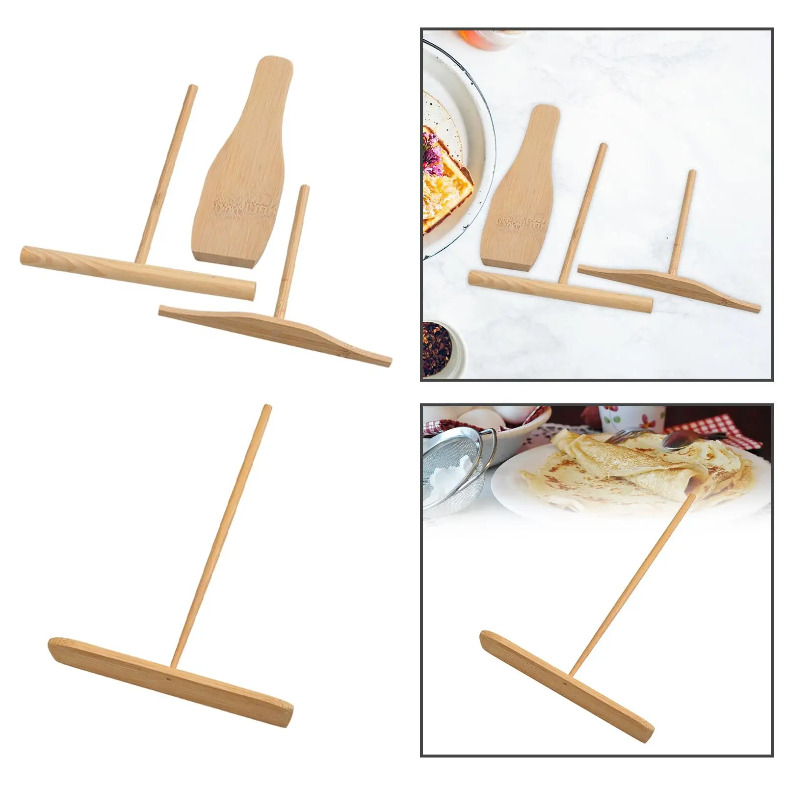 Pancake Tool Pancake Fruit Rake Portable Non Stick Crepes Spreader For Restaurant