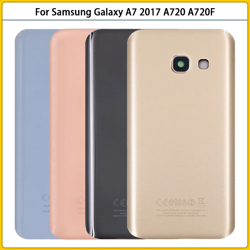 

10PCS For Samsung Galaxy A3 A5 A7 2017 A320 A520 A720 Battery Back Cover Rear Door Glass Panel Housing Case Adhesive Replace
