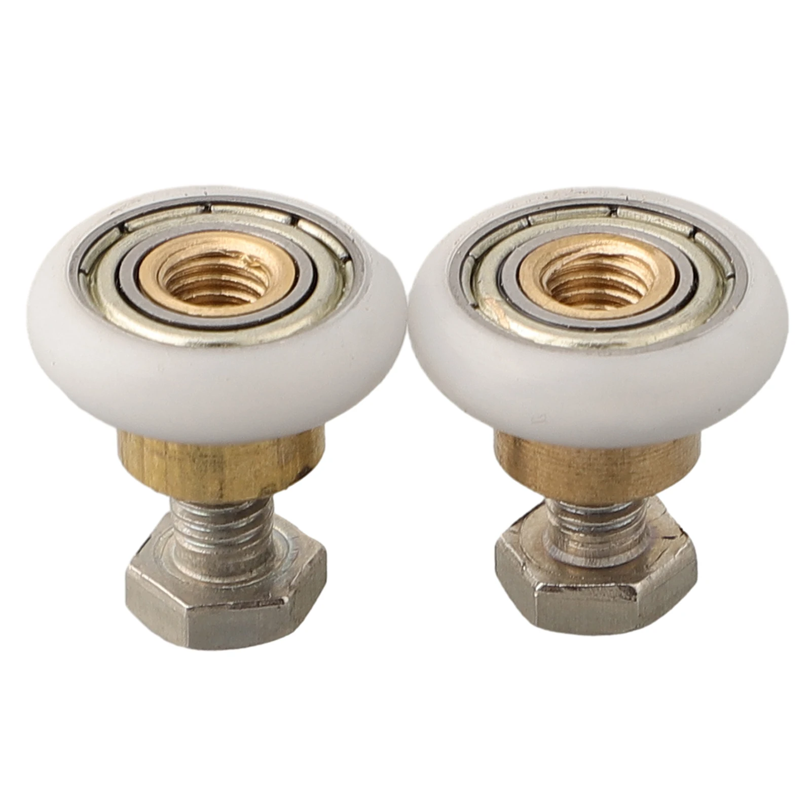 Description Picture 5 of itemRunners Door Rollers 2 *Screws Brass Centre Nylon Outer Wheel Stainless Steel Screw. For Old Shower Door Rollers.
