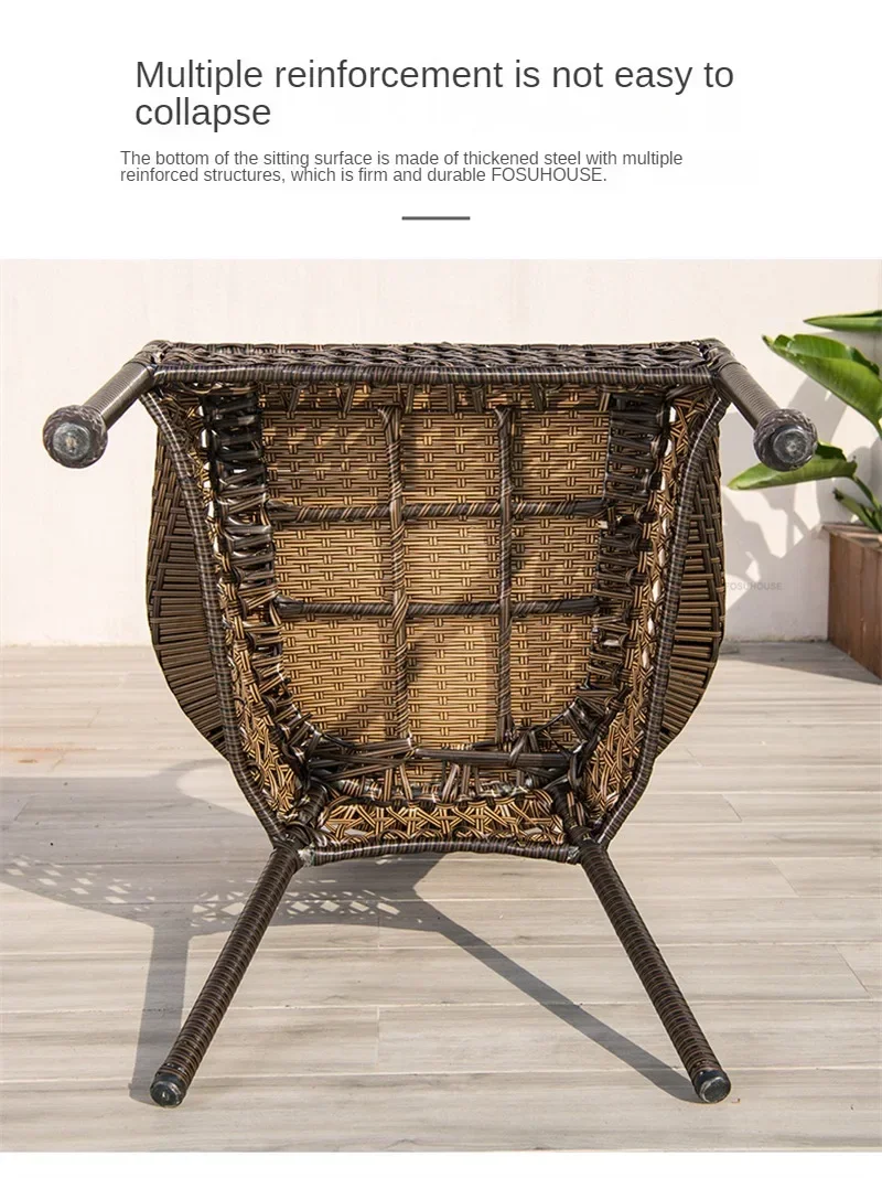 Nordic Patio Outdoor Furniture Set Leisure Balcony Tea Table and Chair Courtyard Outdoor Table and Chair Garden Furniture Sets Y