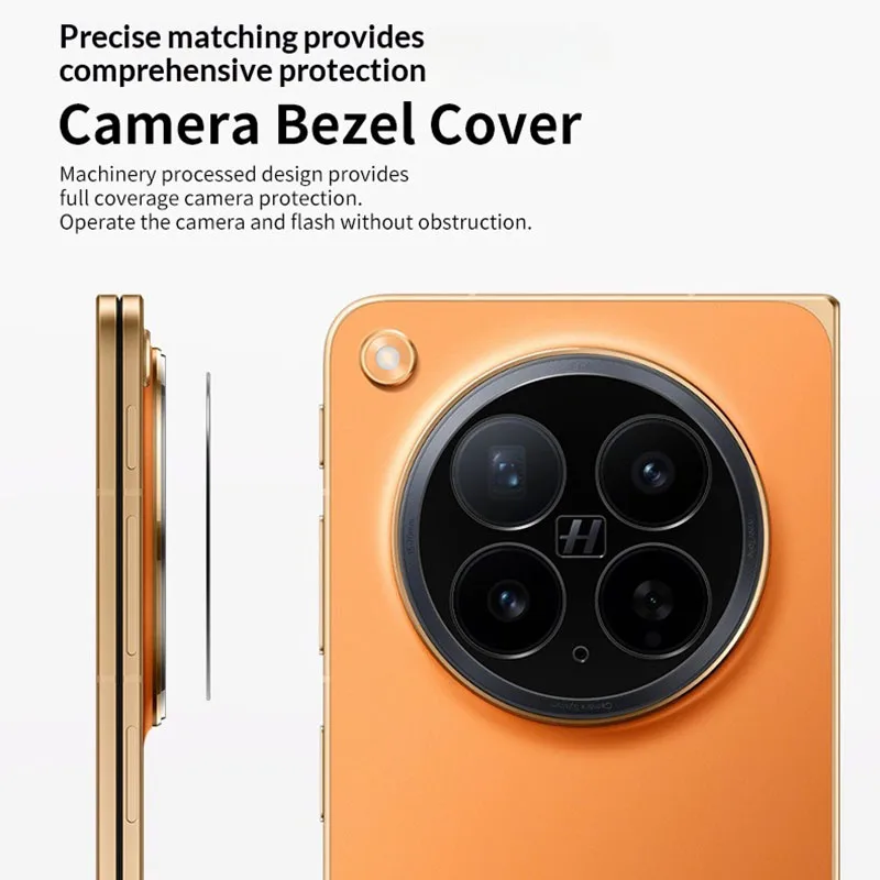 Aluminum Metal Rear Camera Lens Protector Cover and Ring Film