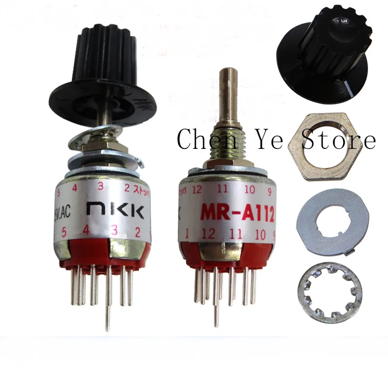3Pcs Japan Nkk Rotary Band Switch Mr-A112 Volantino Elettronico Mra112 Gear Può Essere Regolato Da Gear 1 A Gear 2