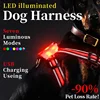Adjustable LED Dog Harness, Rechargeable, Flashing, Waterproof, Night Anti-Lost, Light Harness, Luminous Dog Collar 2