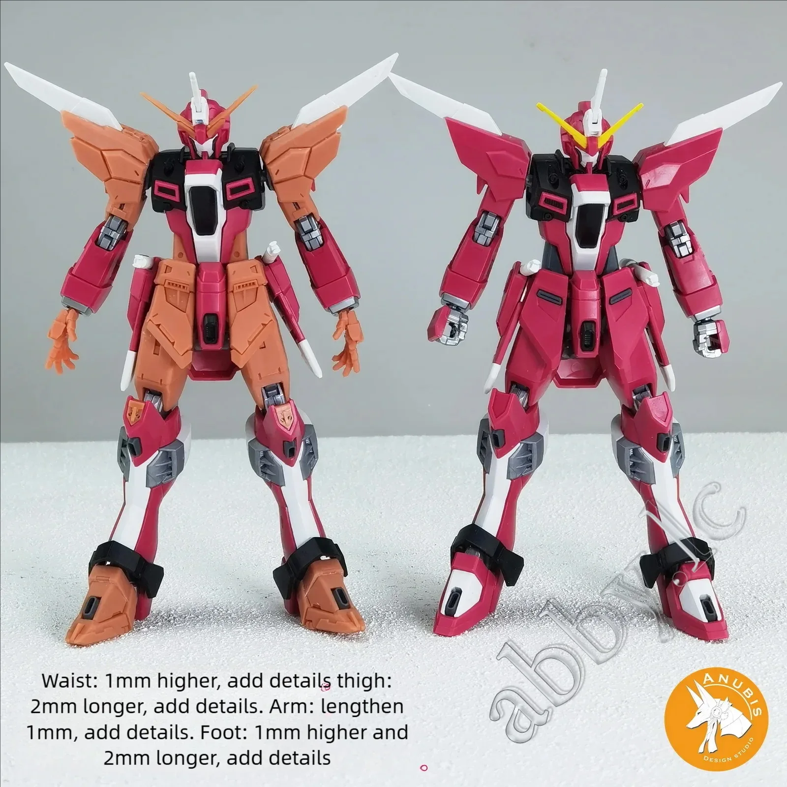 for HG 1/144 ∞ Infinite Justice Type II Anubis Resin Heighten