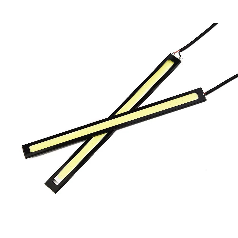 

2pcs 17CM COB DRL LED Daytime Running Light LED Strip Light External Atmosphere Lamp Car Fog Bulb Waterproof 12V