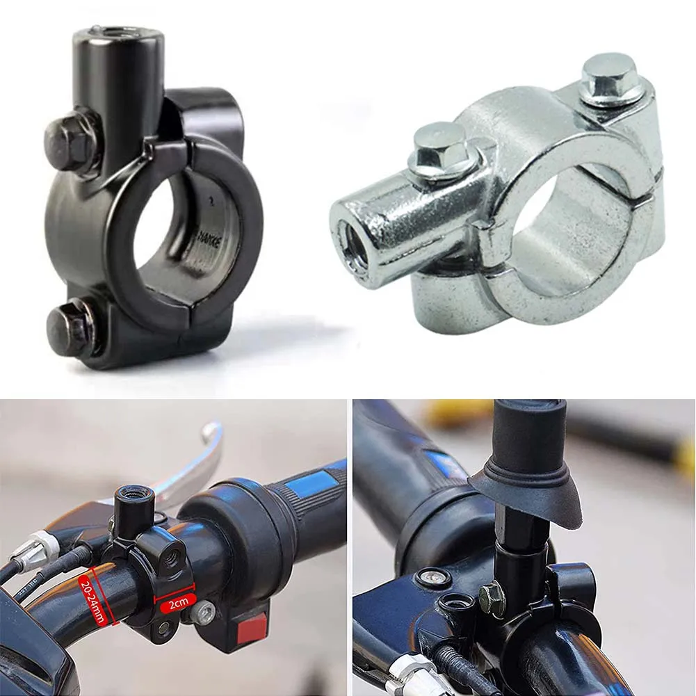 Motorcycle Mirror M8 M10 Hole Attachment Mount with AMPS Adapter for TomTom Rider 42 (sku 36941)