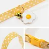 2022New Adjustable Kitten Collar with Bell Cut Pet Cat Collars Breakaway Cats Necklace Puppy Collar Cat Supplies Cat Accessories 3