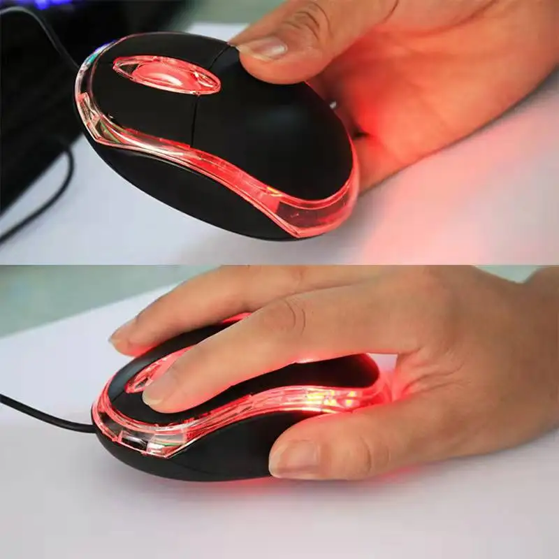 Luminescent Wired Mouse 1000dpi Computer USB Gaming Mice For PC Notebook Laptops Non Slip Wired Office Mouse