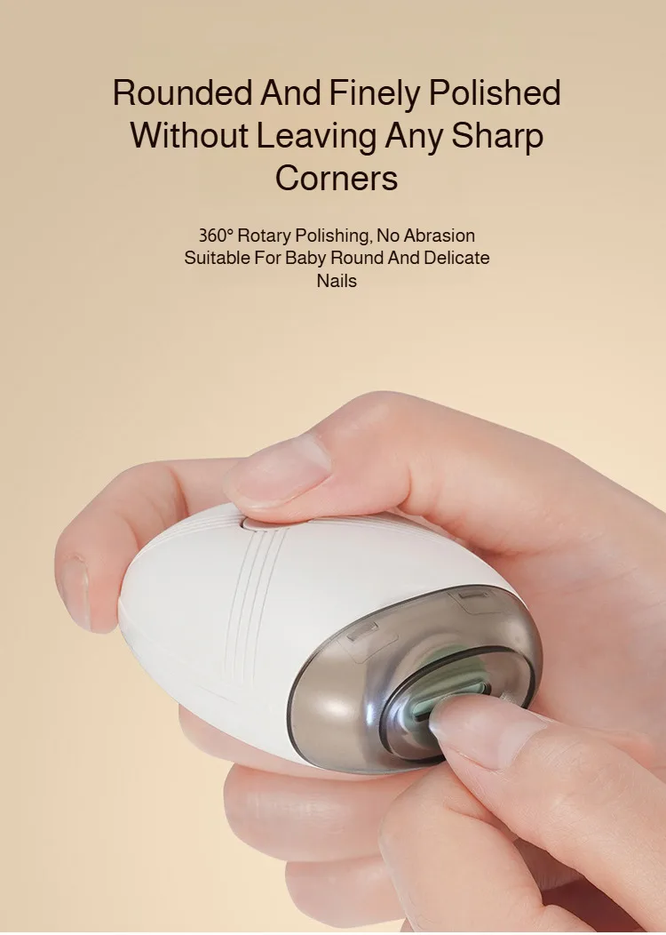Electric Baby Nail Trimmer Rechargeable Safe Automatic Nail Grinder_voghion.com