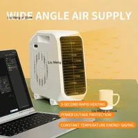 Портативный USB-нагреватель FUNLTU, мини-вентилятор-нагреватель для домашнего офиса, общежития, безопасный, энергоэффективный, быстрый нагрев — изображение 2