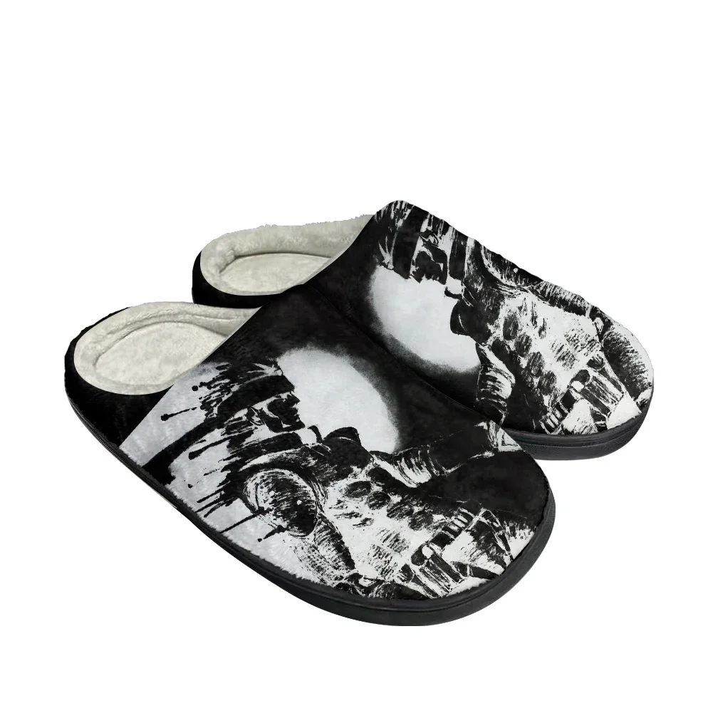 Hot Metal Gear Solid Fashion Cotton Custom Slippers Mens Womens Sandals Plush Casual Keep Warm Shoes Thermal Comfortable Slipper