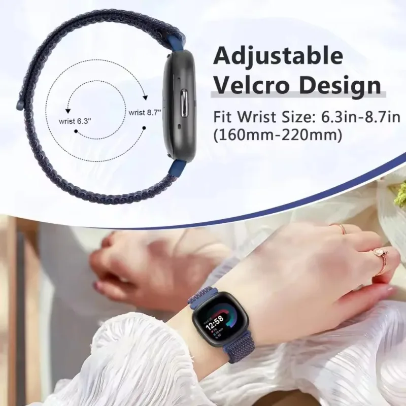 Breathable Nylon Smartwatch Strap - Comfortable Wristband Accessory
