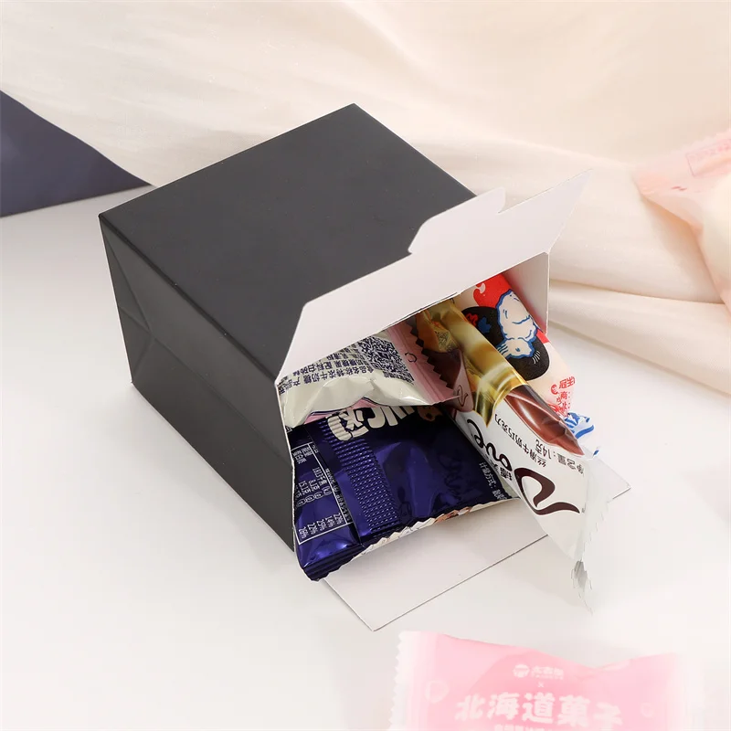 Black Wholesale Custom Logo Premium Luxury Cardboard Paper Gift Packaging Box with Ribbon for Wedding Favors Baby Shower Party 11 S320b34765d7b4971a8fb85417f049946L