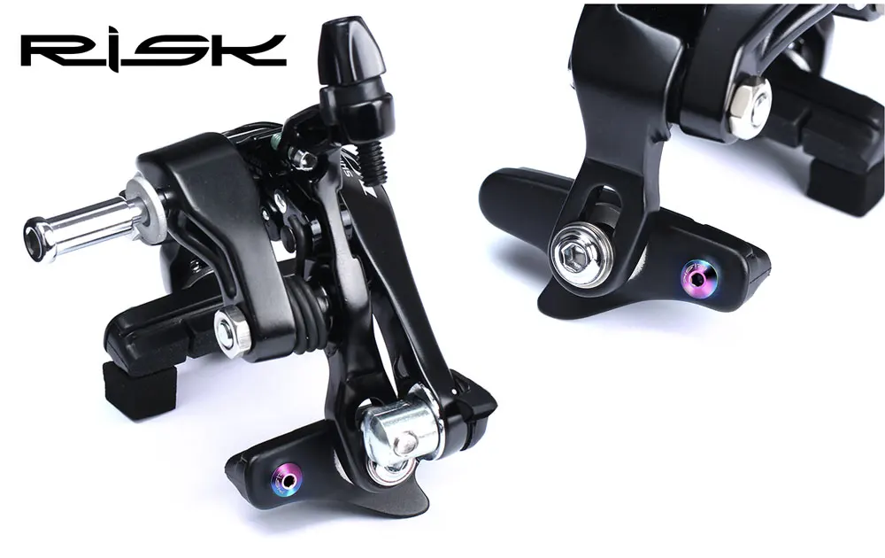 4 teile/schachtel RISIKO RT060 Rennrad Fahrrad Bremssattel Schrauben C Bremse Schuhe Befestigung Schrauben Titan Legierung 5800UT6800DA9000 – Detail 7