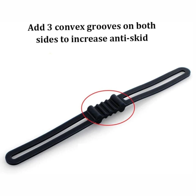 Pack of 6 Bike Band Silicone Phone Bicycles Straps Holder Fastening Straps Cycling Torch Bandages Reusable Accessories