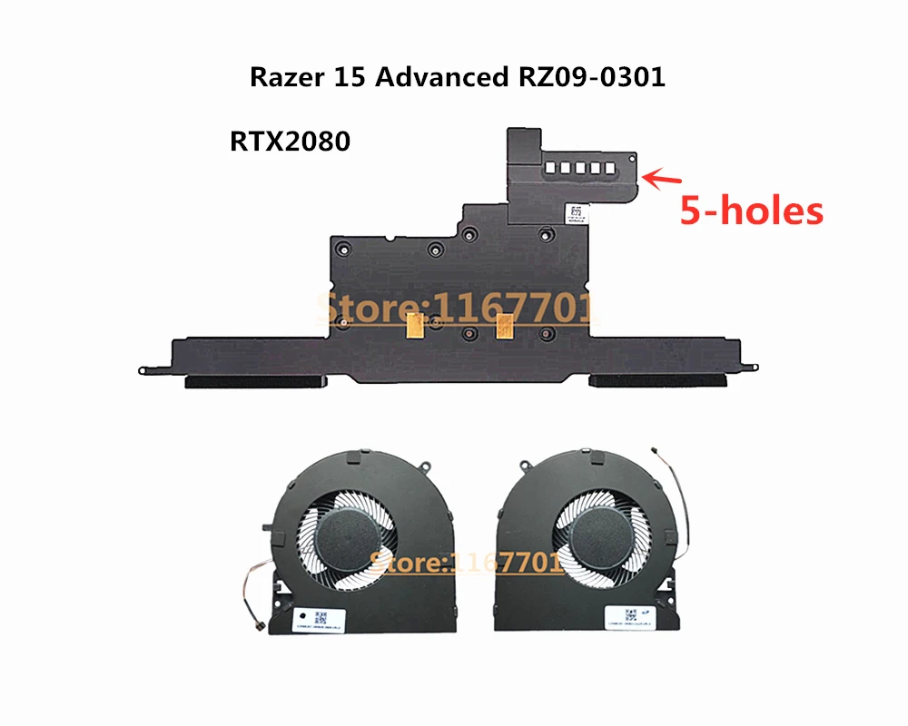 Razer Blade 15 (2022 In StockLSC New CPU GPU Cooling Fan 5V