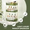 Bathroom Organizer Countertop Makeup Organizer Counter Storage, Skincare Cosmetics Shelf, Perfume Holder for Vanity Tray 3