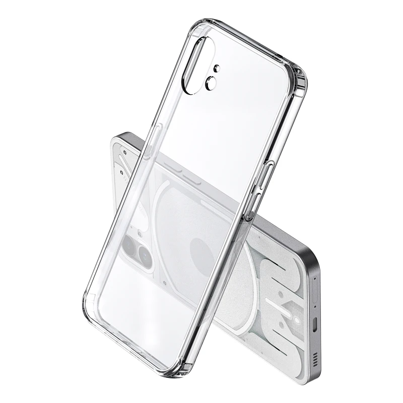Nothing Phone (1) クリア Luxury Transparent Phone Case For NOTHING PHONE 1 2 TPU Bumper