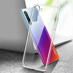 Luxury Ultra Thin Transparent Silicone Shockproof Phone Case for OPPO F15 (Clear)